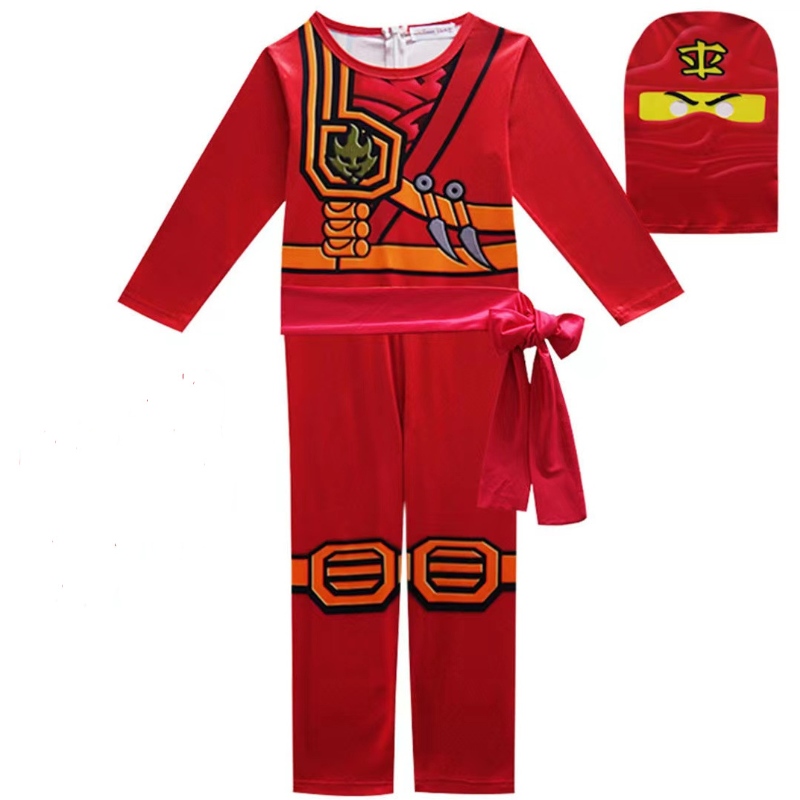 Díol te Leanaí Oíche Shamhna Díolachán Páirtí Deonach Suasninja Go éadaí dona páistí Ninja Cosplay Jumpsuits Masc Set Set Set