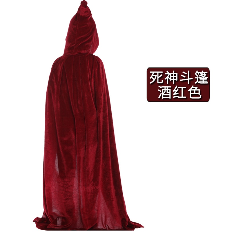 Clóca mórdhíola Hot Hooded Velvet Velvet Velvet Rinn Éadaí Oíche Shamhna Rinn d'fhir agus do Mhná