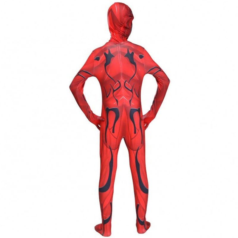 Scannán Marvel Red Bodysuit Speisialta do dhaoine fásta Leanaí Buachaillí Superhero Onesie Onesie Oíche Shamhna Scorpion Venom Spiderman Compleman Costume