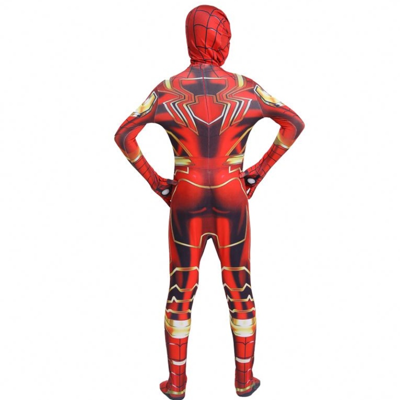 Páistí Páirtí Oíche Shamhna is teo TV Nadults TV Nmovie Superhero Jumpsuit Cosplay Anime Spiderman faoi Dhíon éadaí faoi dhíon le masc