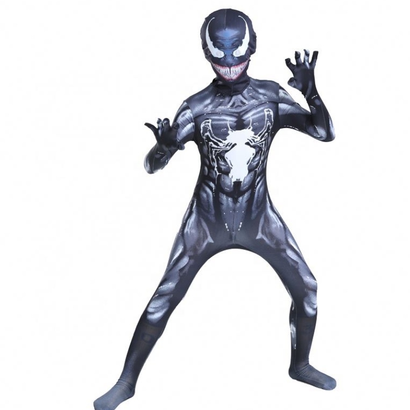 Éadaí Cosplay Oíche Shamhna Scannán Éagsúil do dhaoine fástankids Spiderman Venom Jumpsuit