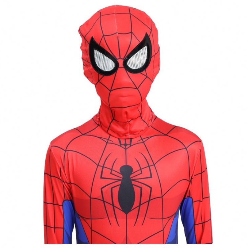 Classic Classic Hot-Sale Páirtí Oíche Shamhna Páistí Nadult TV Nmovie Superhero Cosplay Anime Jumpsuit Spiderman éadaí éadaí faoi dhíon le masc