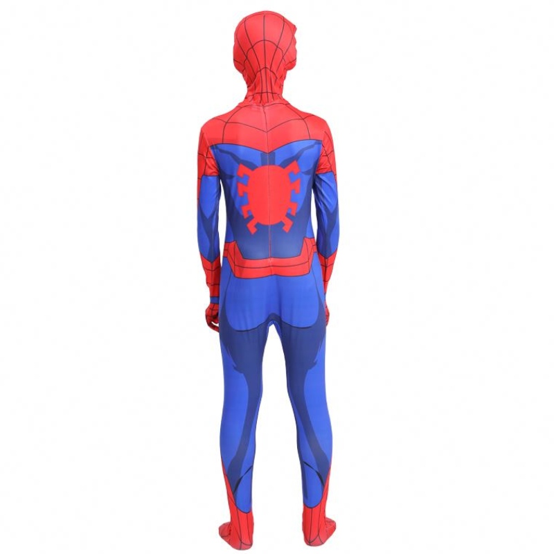 Classic Classic Hot-Sale Páirtí Oíche Shamhna Páistí Nadult TV Nmovie Superhero Cosplay Anime Jumpsuit Spiderman éadaí éadaí faoi dhíon le masc