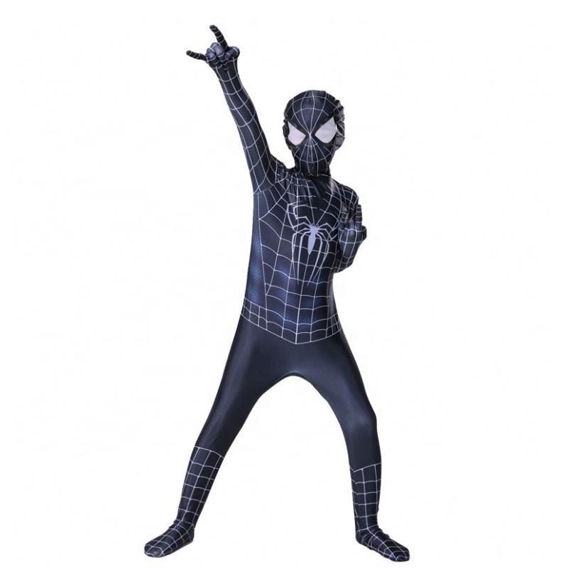 Zip Up Shadow Spider Zentai Suit Halloween Cos for Kids \\ t