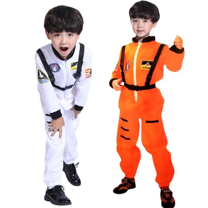 Leanaí Éadaí Oíche Shamhna Fir agus Mná Aosaigh Taispeáin Cosplay Cosplay Spás Éadaí Píolóta Píolóta Astronaut