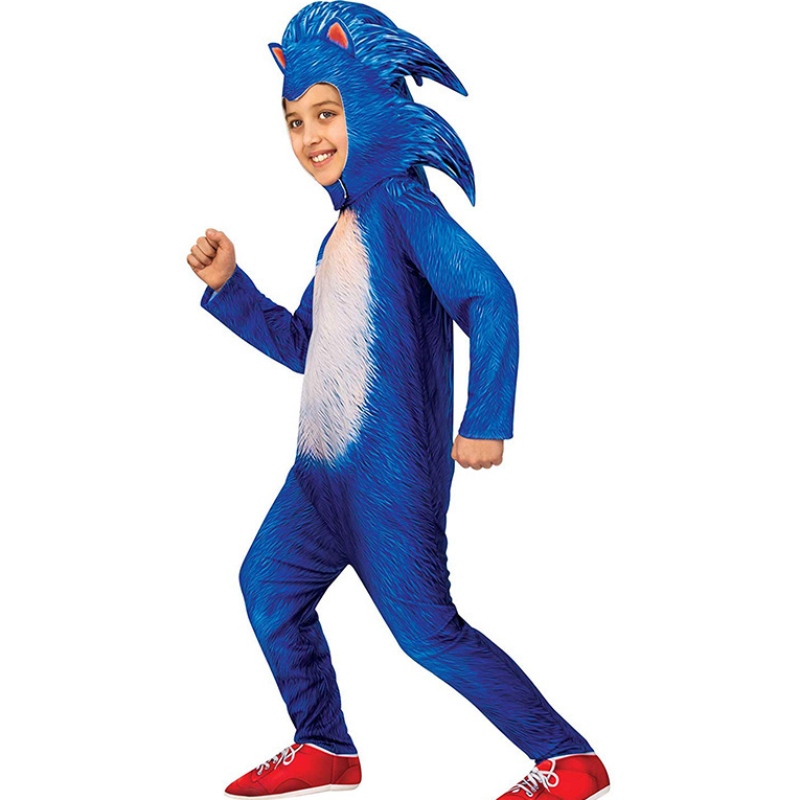 Cluiche cóisir Oíche Shamhna Cosplay leanaí cartúin jumpsuit sonic gorm sonic an éadaí gráinneog