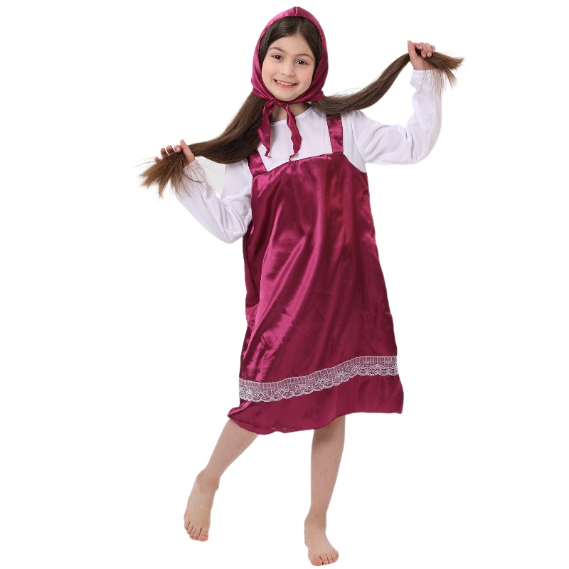 Leanaí Fancy Fay Fairy Tale Carachtar Cosplay Masa Costume Red Riding Hood Costumes