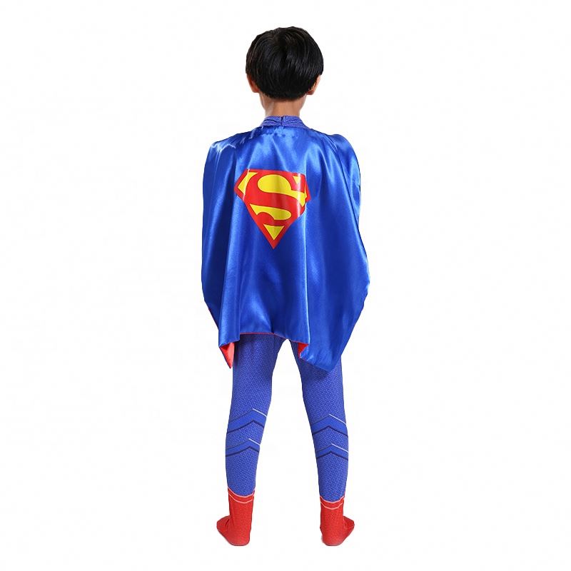 Teilifís Nmovie Figiúr Figiúr Cosplay Oíche Shamhna Riteoga Anime Anime Anime Feisteas Super Man le Cloak