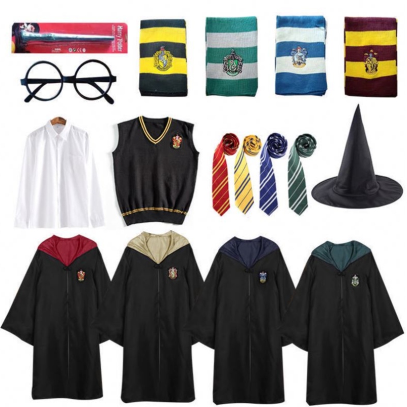 Teacht Nua Harry Cosplay Cosplay Kids agus Robe Potter do Dhaoine Fásta le haghaidh cultacha cóisir Oíche Shamhna