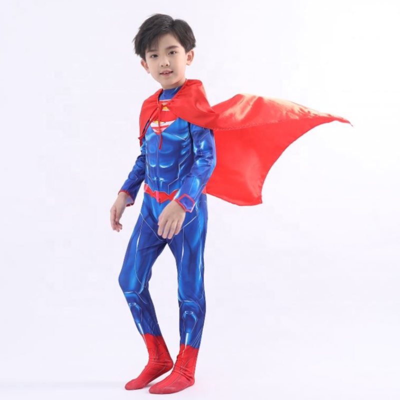 Monarchana Síne Tuismitheoir-Children-Teilifís Chomhthreomhar Teilifís Nmovie Super Laoch Cosplay Cosplay Éadaí Éadaí Oíche Shamhna De Super Man Le Rinn