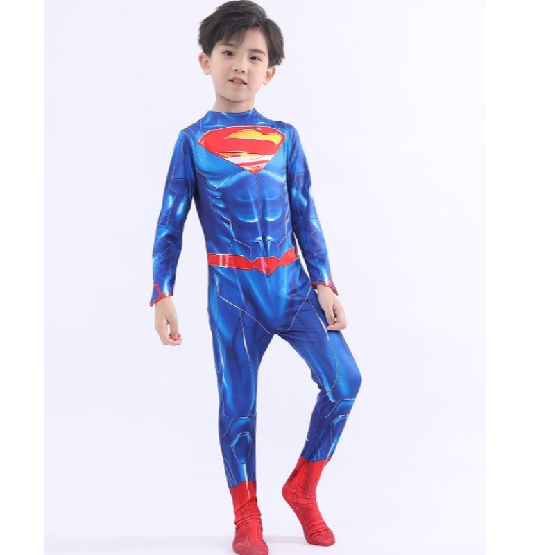 Monarchana Síne Tuismitheoir-Children-Teilifís Chomhthreomhar Teilifís Nmovie Super Laoch Cosplay Cosplay Éadaí Éadaí Oíche Shamhna De Super Man Le Rinn