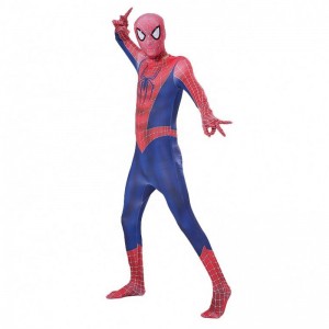 Socraíonn Zipper Teilifís Oíche Shamhna Nmovie Superhero Jumpsuit Feidhmíocht Caith Éadaí Spider-Man le Ceannbhearta