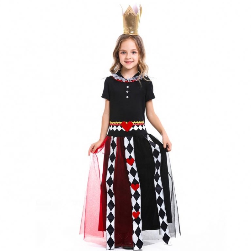 Leanaí Hot Oíche Shamhna Costais Scannáin Cailíní Eachtraí Alice i Wonderland An Éadaí Ruana Banríona