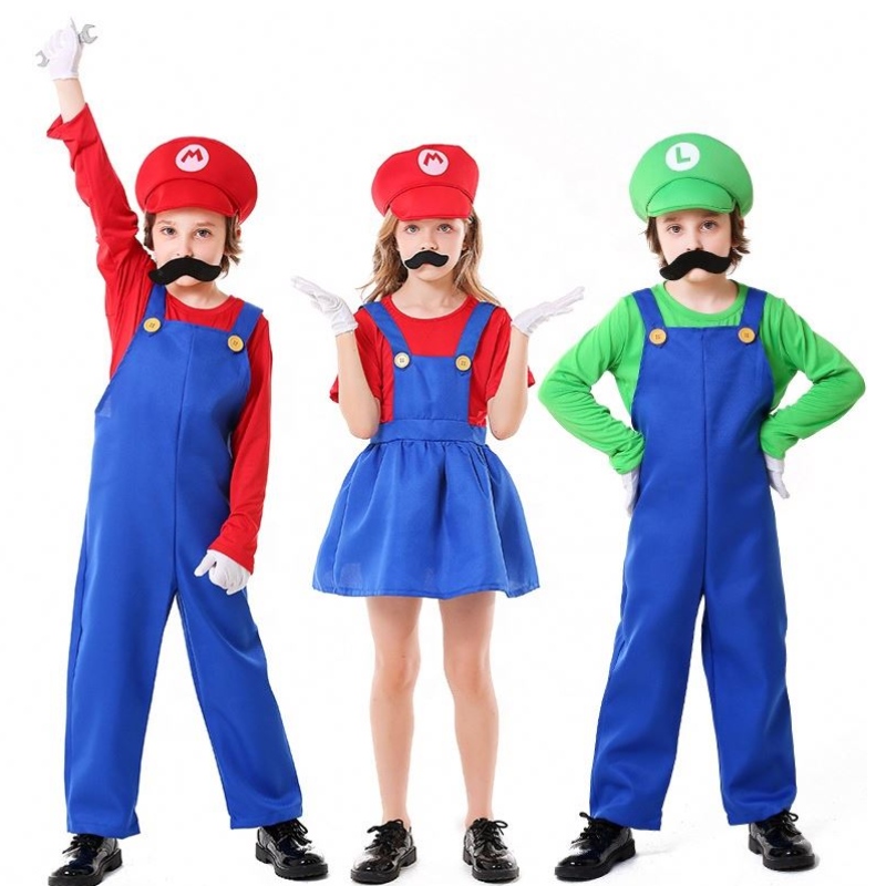 Cosplay Hot Oíche Shamhna Louis Cluiche Cluiche Costumes Pluiméir Pluiméir Leanaí Leanaí Super Mario Bros Costumes