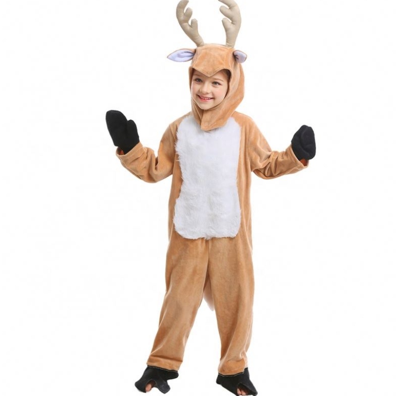 Leanaí Te Lá Oíche Shamhna Cosplay Cosplayna Nollag Elk Réinfhianna Leanaí Feisteas Mascotte Leanaí