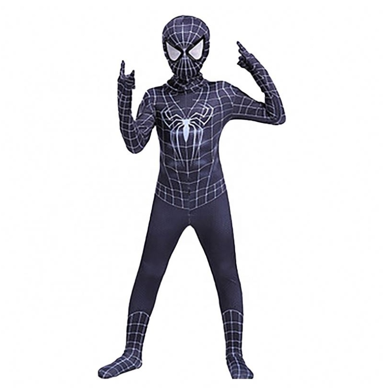 Éadaí Oíche Shamhna Black Cool Fancy Do Pháistí Nadults TV Nfilm Superhero Cosplay Monarcha Traje Spider Man Suit éadaí fear