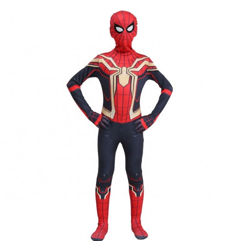 Fancy Black Special Ngold Spiderman Oíche Shamhna Suit Leanaí Leanaí Teilifíse Nfilm Superhero Roleplay Factory Monarcha Díreach Spiderman éadaí