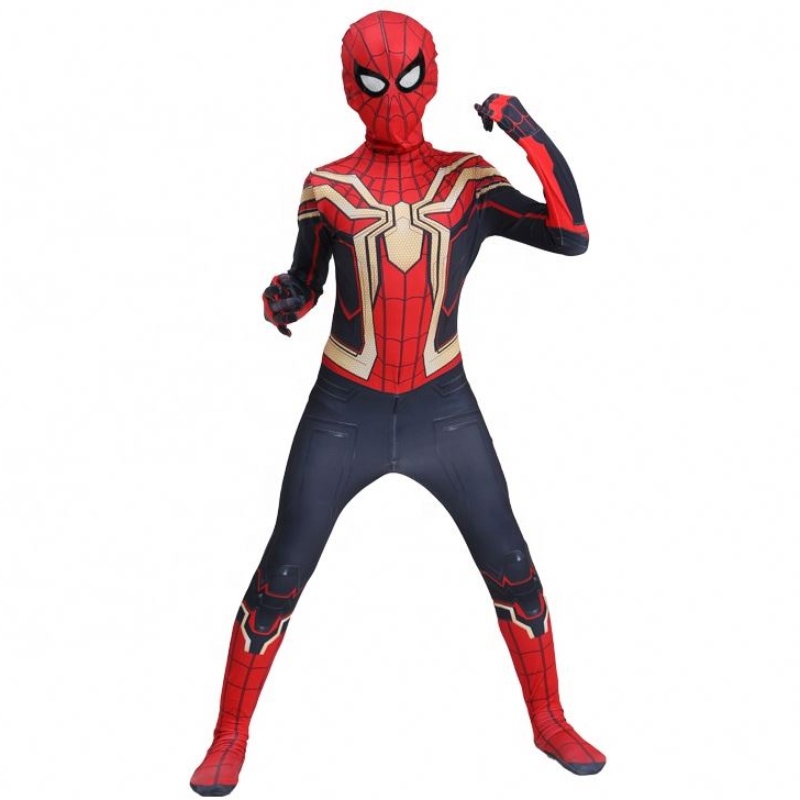 Fancy Black Special Ngold Spiderman Oíche Shamhna Suit Leanaí Leanaí Teilifíse Nfilm Superhero Roleplay Factory Monarcha Díreach Spiderman éadaí