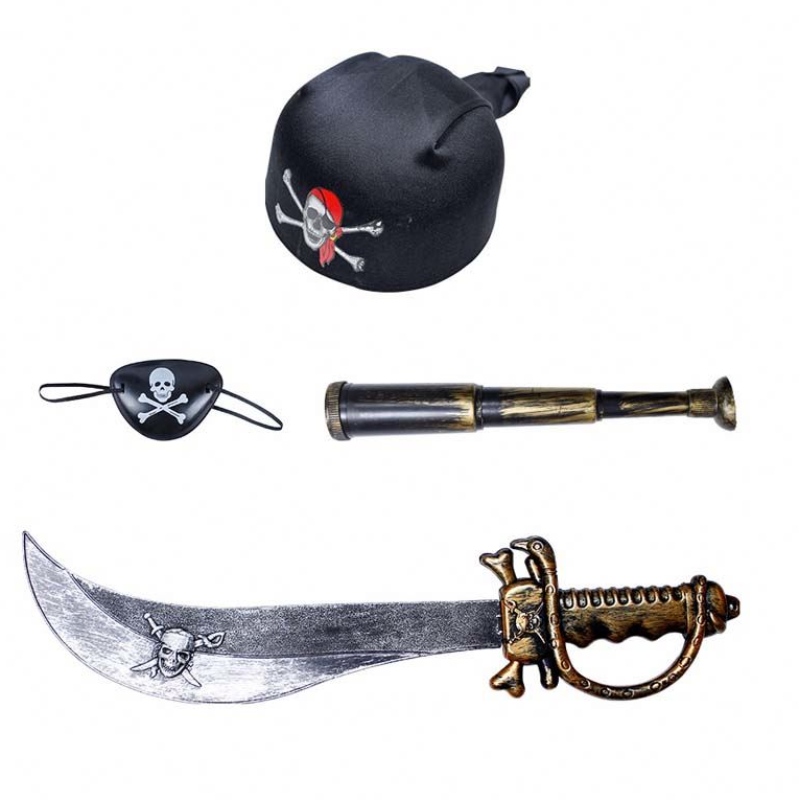 Éadaí Oíche Shamhna Deluxe Socraigh Buachaillí Buachaillí Leanaí Éadaí Pirate Leanaí le Accessories HCBC-016