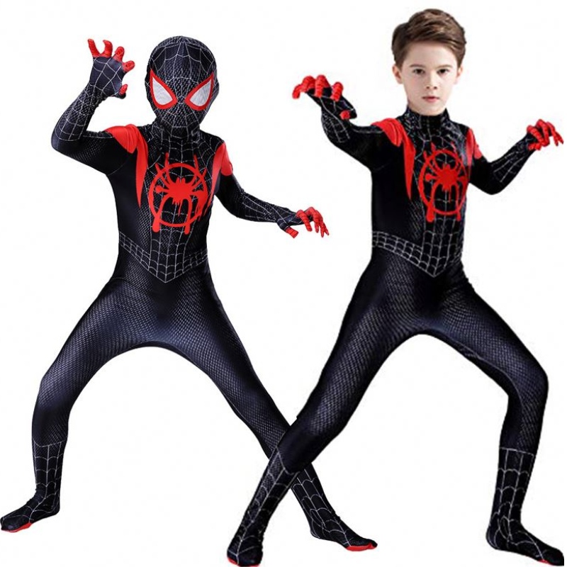 TVnnn Cosplay Complay éadaí Zentai Spiderman Superhero Bodysuit SPandex Suit for Kids Saincheaptha Déanta