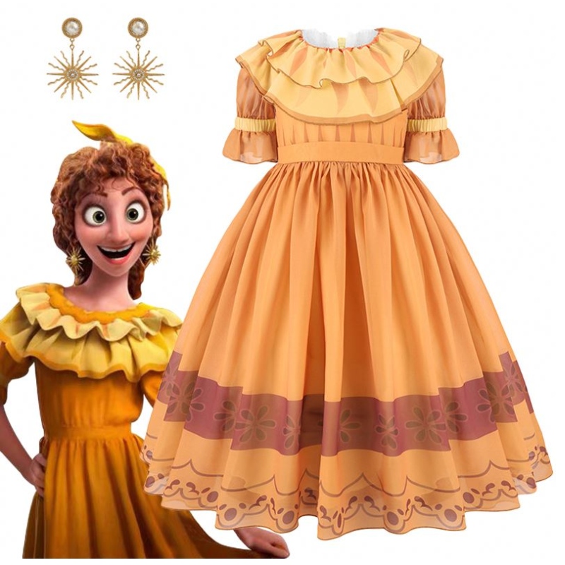 Baige Kids Cosplay cosplay encanto pepa cultacha scannán leanaí lancy cailín banphrionsa cóisir lá breithe pepa gléasadh suas