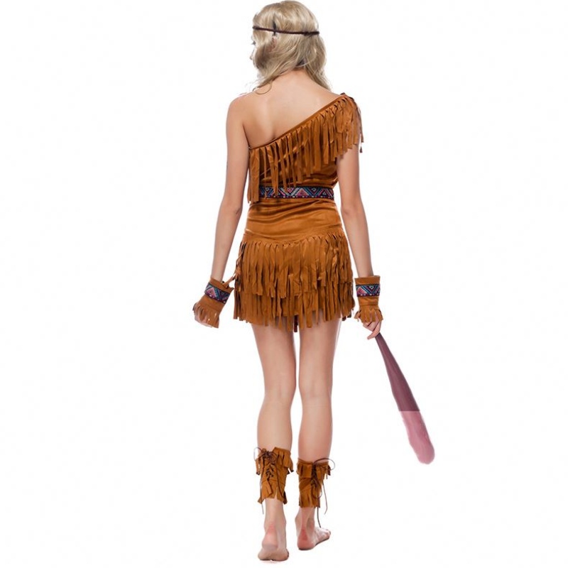 Mná Oíche Shamhna Pocahontas Huntress Éadaí Indiach Dúchasach