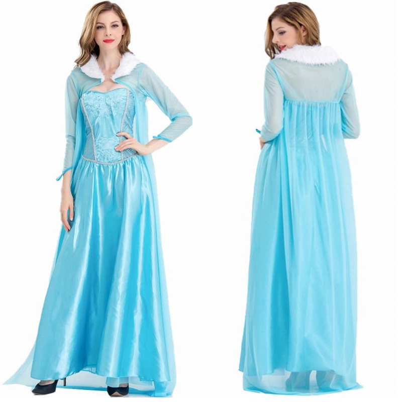2022 Éadaí Éadaí Éadaí do Mhná Fásta Disguise Sneachta Queen Banríon Elsa Éadaí do Dhaoine Fásta HCGD-056