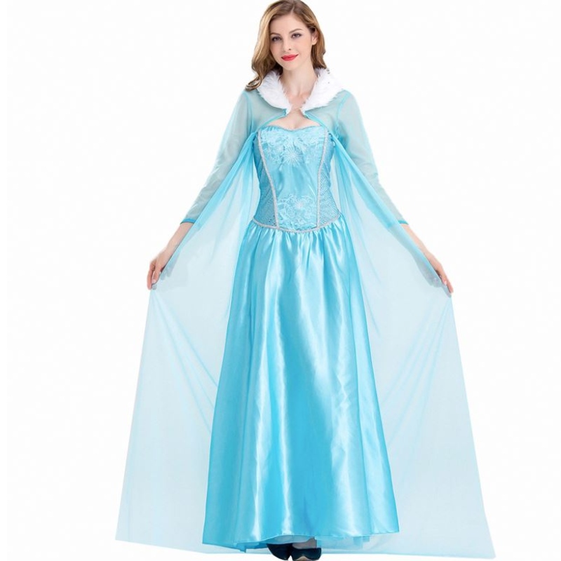 2022 Éadaí Éadaí Éadaí do Mhná Fásta Disguise Sneachta Queen Banríon Elsa Éadaí do Dhaoine Fásta HCGD-056