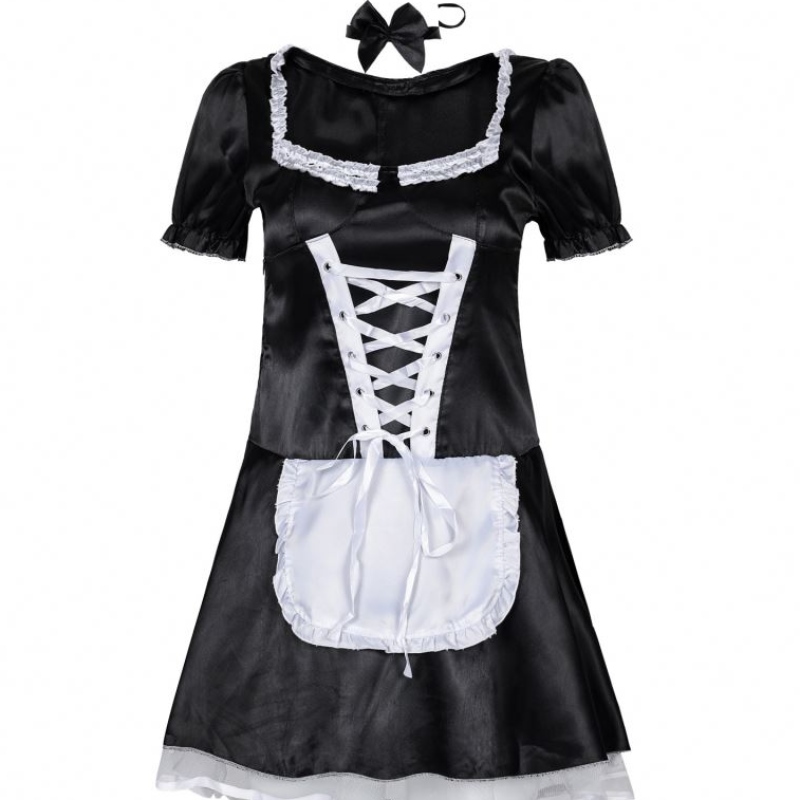 Gúna lolita Sweet Lolita Freastalaí Maidna Fraince Éadaí Feisteas Feisteas Mná Gúna Apron Sexy Apron Éadaí Cosplay Do Chailíní Móide Méid