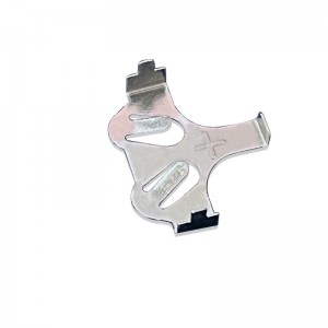 Button Cell CR2032 Sealbhóir Ceallraí Beachtas Nicil Plátáilte Stampáil Stampáil Cobhsaí 3V 0.25mm