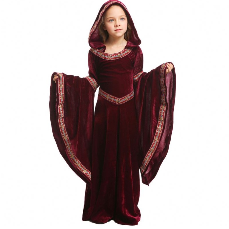 Éadaí Oíche Shamhna Medieval Renaissance Kids Vampire Gúna Fancy HCVM-011