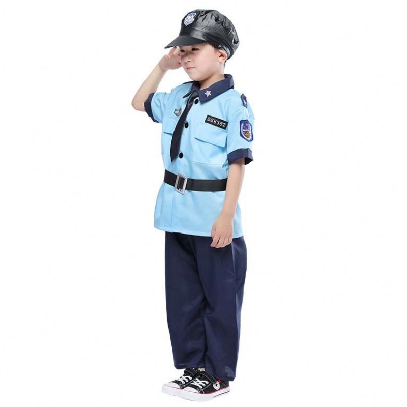 Gléasadh Oíche Shamhna Póilín Pretend Play Play Set Kids Police Police Feisteas do Bhuachaillí HCBC-005