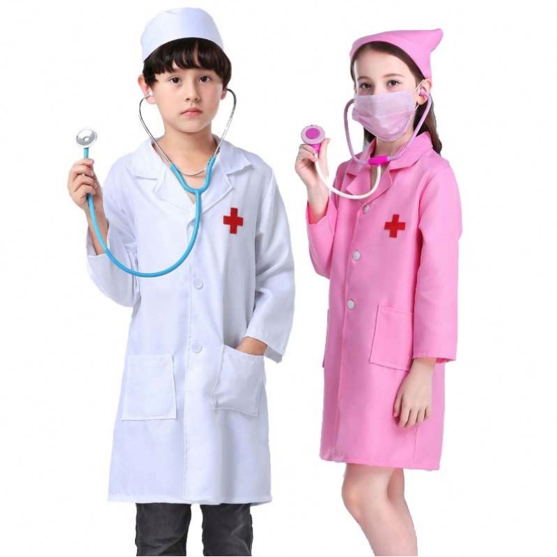 Kids Dochtúir Altra Cosplay Cosplay Cailín Cailín Bán Bán Bán Bán Bán Éadaí Altra HCBC-011