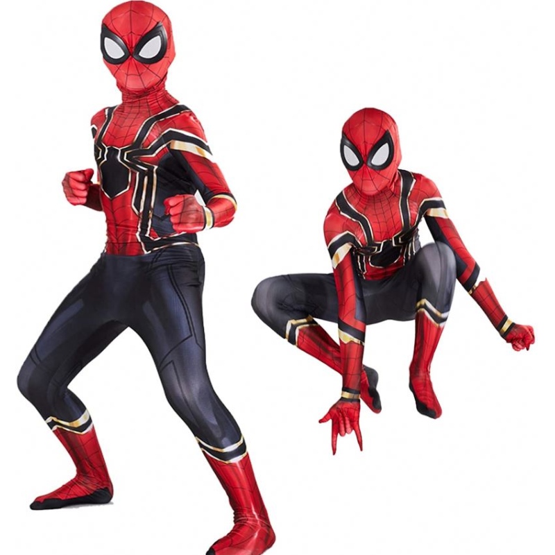 Kids Halloween éadaí Oíche Shamhna Comhoiriúnaithe Superhero Spiderman Suits Éadaína bPáirtithe Cosplay Cosplay 3D Stíl Bronntanais is Fearr