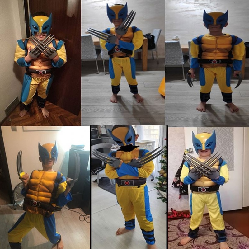 Kids Iron Wolf Wolf Cosplay Cosplay Buachaillí Buachaillí Páirtí Superhero Páirtí Fantasy Leanaí Breithlá Lá breithe Oíche Shamhna