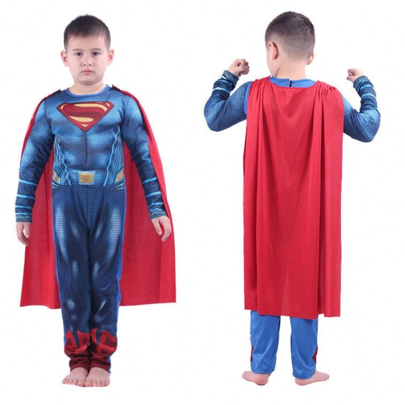 Páirtí Cosplay Oíche Shamhna Gúna Fancy Gúna páistí Super Laoch Superhero Muscle Leanaí Éadaí Super Man