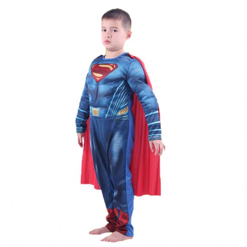 Páirtí Cosplay Oíche Shamhna Gúna Fancy Gúna páistí Super Laoch Superhero Muscle Leanaí Éadaí Super Man