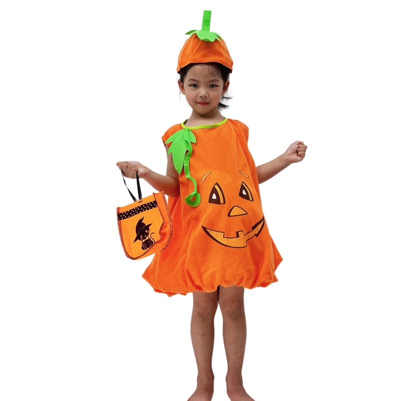 Kindergarten Éadaí Pumpkin Oíche Shamhna Leanaí Éadaí Feidhmíochta Éadaí Feidhmíochta