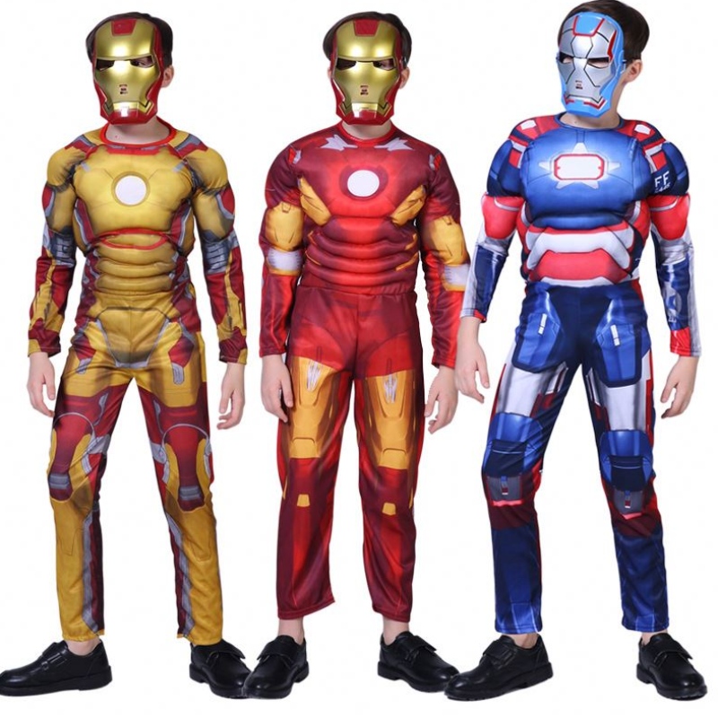 Ceannaire Superhero Kids Muscle Spiderman éadaí Cosplay Cosplay Laoch Super Laoch Oíche Shamhna dona páistí cailíní cailíní S-XL
