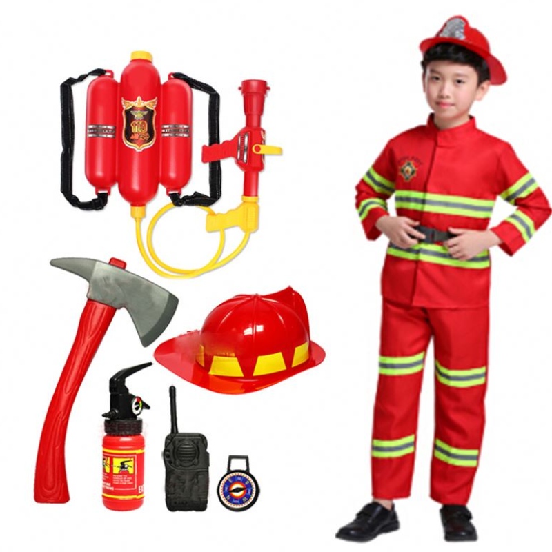 2021 Cosplay Oíche Shamhna páistí comhraiceoirí dóiteáin aonfhoirmeach Sam Fireman Ról Ról Éadaí Éadaí Buachaillí Cailín Feidhmíochta Costumes Páirtí