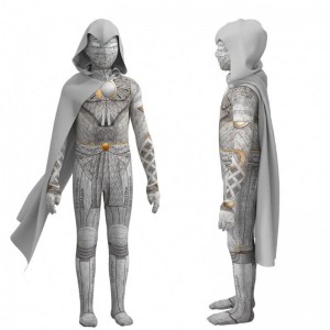 Gealach Marc Spector Cosplay Cosplay Fir Fir Aosaigh Féachana Ridire Oíche Shamhna Jumpsuit le Hood Rinn Superhero Cosplay Outfit