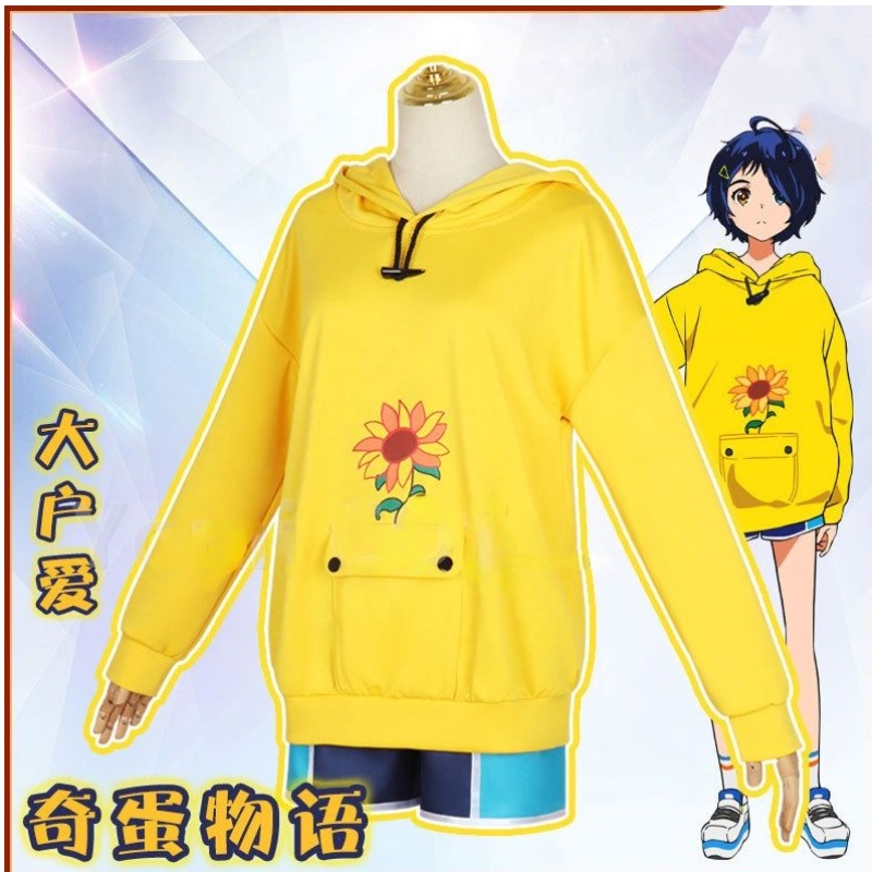 Cosplay tosaíochtanua anime Wonder Ohto Ai Hoodies Cailín Cailín Sweatshirt Spórt Spórt Éadaí Éadaí Cos Cos Wig Wig Oíche Shamhna