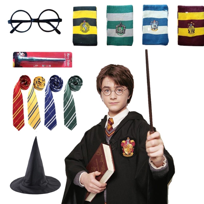 2022 Díolachán Hot Harry Cosplay Kids agus Robe Potter do Dhaoine Fásta le haghaidh cultacha cóisir Oíche Shamhna