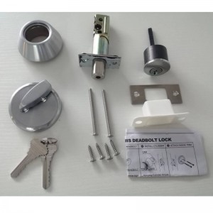 3502 Alloy since Alloy Ard-Ghrád Sorcóir Aonair Deadbolt Lock-Satin Nicil, Comhaimseartha Comhaimseartha Babhta Deadbolt Doras Glas Knob Knob