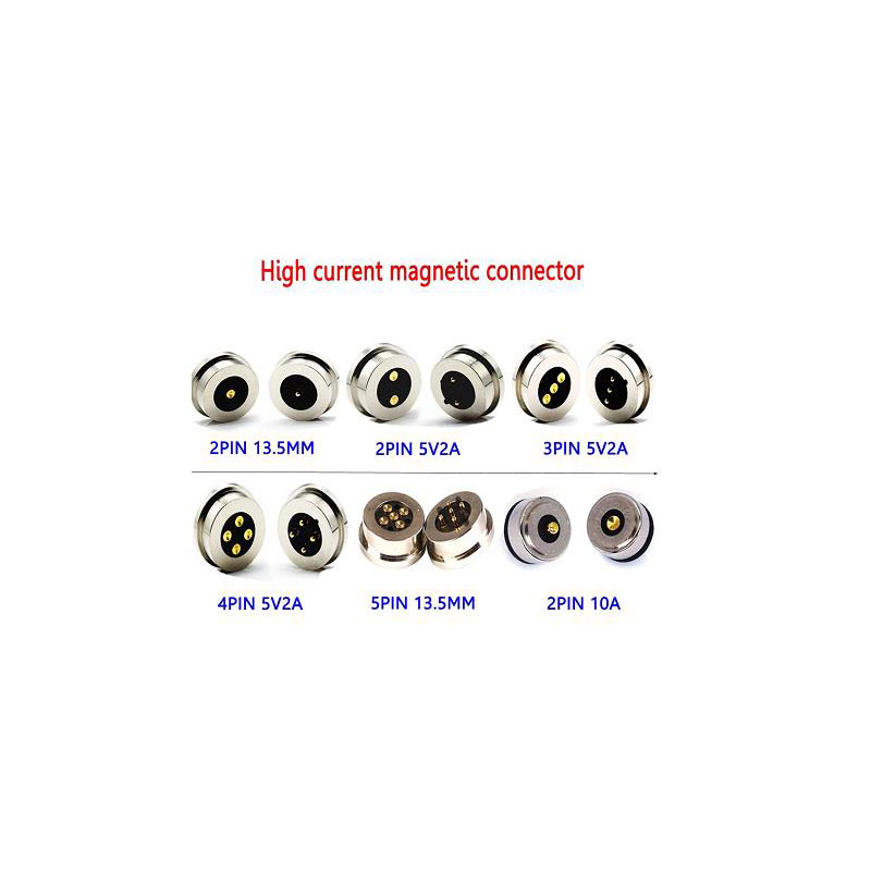 2pin/3pin/4pin/5pin/6pin Magnetiline isane ja emane pogo pin pistik LED