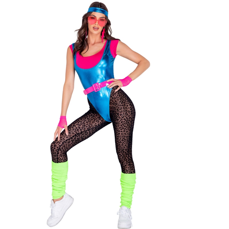 80S GLAM Workout beebi kostüüm