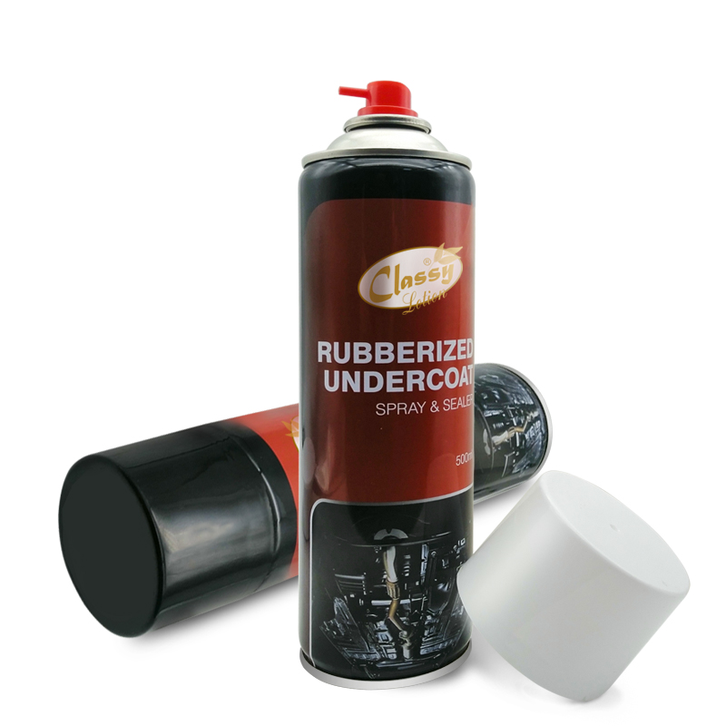 Péint ghluaisteáin a thriomú go tapa faoi phéint spraeála aerasóil faoi rubberized