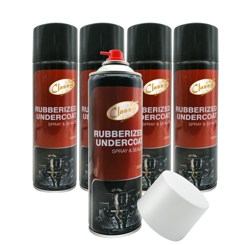 Péint ghluaisteáin a thriomú go tapa faoi phéint spraeála aerasóil faoi rubberized