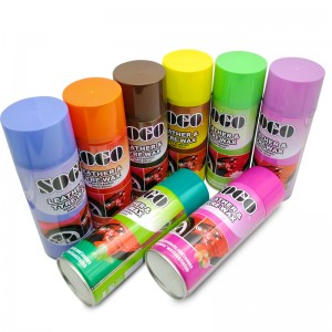 Cúram Carranna Céir Leathar Silicone Dea -Chaighdeán Cúram Céir Sprae Aerosol Sprae Cockpit Spray geal spraeála geal