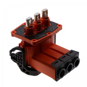 Feithiclí Fuinnimh Nua Ceanglóir Reatha Ard Reatha 200A 3 Pholl Plug Plug Plug Ceanglóir Láimhseáil